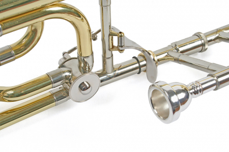 Trombon Bass Bb Quartventil Karl Glaser Auriu [3]