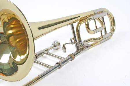 Trombon Bass Bb Quartventil Karl Glaser Auriu [4]