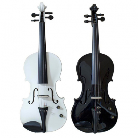 Vioara electro-acustica Vol.+Ton NEGRU 4/4 Hora Reghin [5]