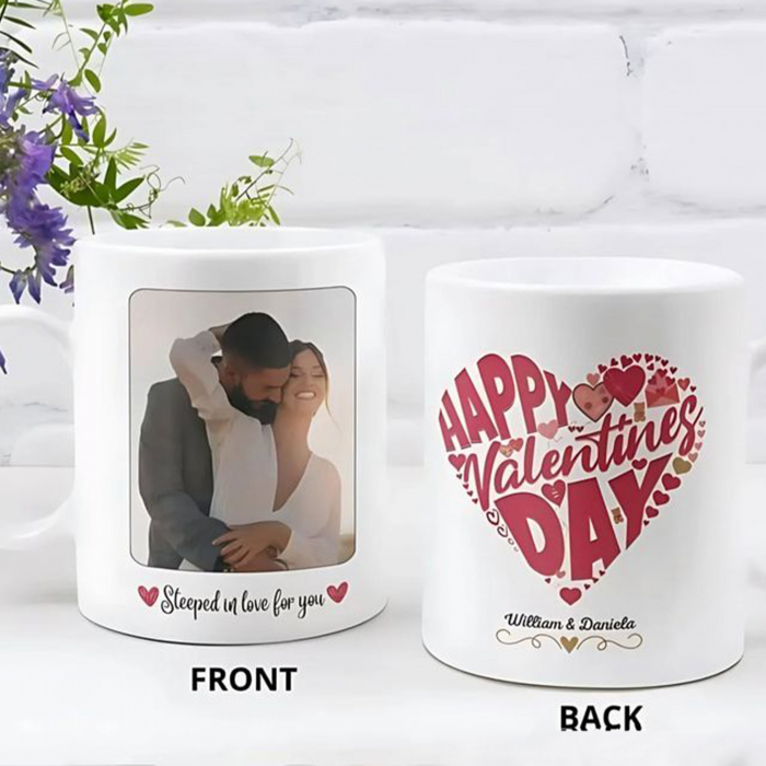 Cană personalizată cu poză și cod Spotify – cadou romantic și unic [2]