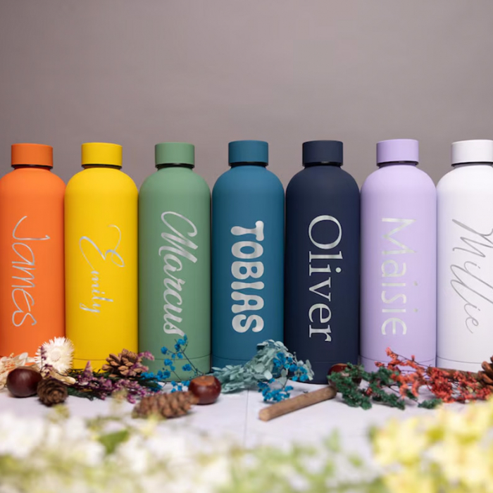 Sticlă Termos Personalizată cu Nume – Inox Colorat 500ml [1]