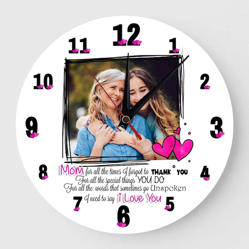 Ceas personalizat modern cu fotografii – Cadou elegant și memorabil [1]