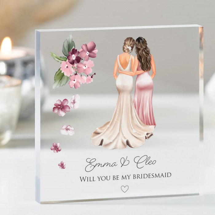 Cristale Personalizate Bridesmaid – Cadou Elegant Nuntă | Intaglio.ro [1]