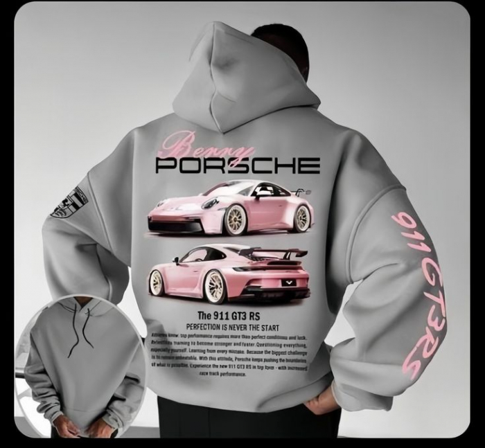 Hanorac personalizat cu design Porsche și Ferrari [3]