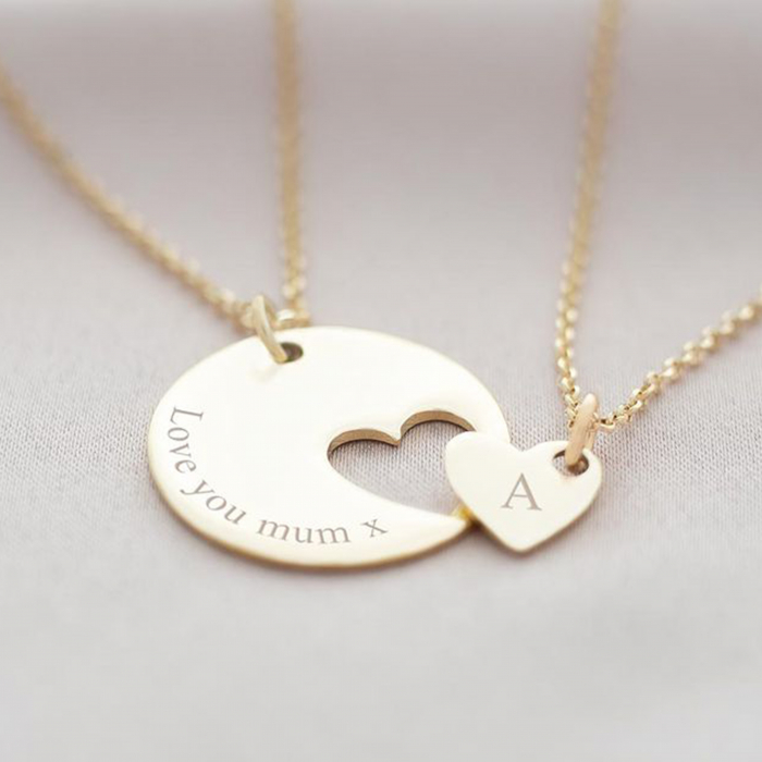 Lănțișoare pereche mamă-copil gravate – simbolul iubirii fără sfârșit între mamă și copil, în forme elegante și personalizate [2]
