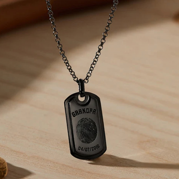 Lănțișoare pentru bărbați personalizate cu numele copiilor – simboluri masculine ale iubirii părintești [2]