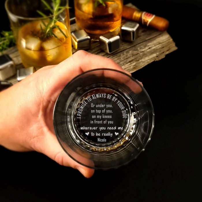 Pahar Personalizat cu Mesaj Grav – “Promise to Always Be By Your Side” [1]