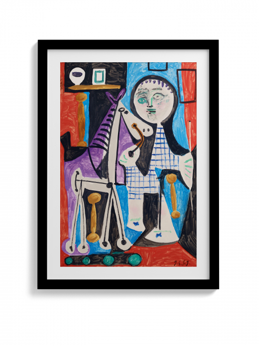 Tablou canvas abstract modern intitulat Poster Claude à deux ans, Picasso. [1]