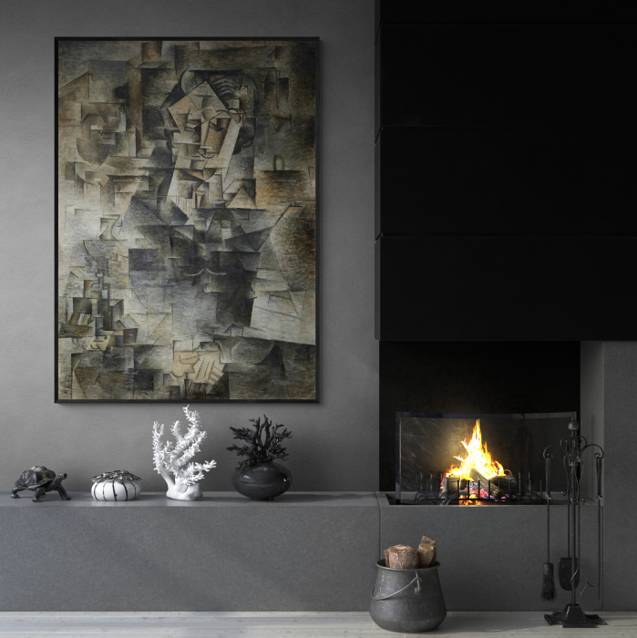 Print modern Picasso "Daniel-Henry Kahnweiler" pe hârtie Fine Art [1]