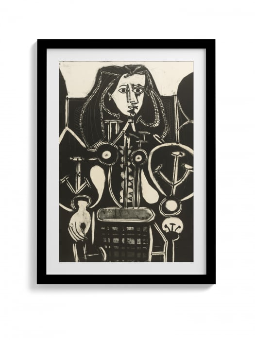 Reproducere tablou Picasso, „Femme au Fauteuil No. 4”, canvas modern [1]