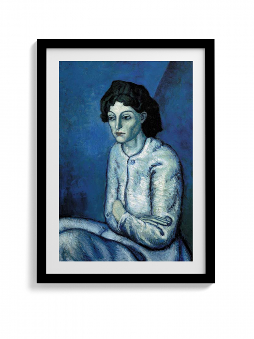 Reproducere canvas a operei "Femme aux bras croisés" de Picasso [1]