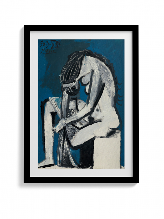 Copie modernă a lui Picasso, „Poster Femme s'essuyant les pieds”. [1]