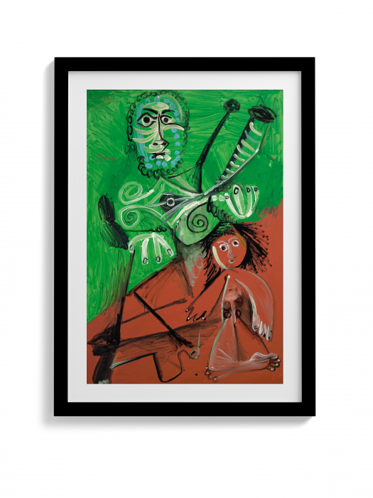 Homme et enfant de Picasso pe canvas modern abstract. [1]