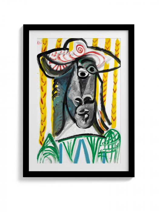 Poster Tête Pablo Picasso, tablou abstract, culori vibrante [1]