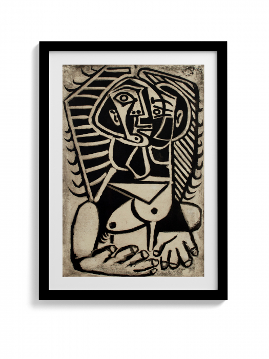 Reproducere abstractă Picasso „Poster Torse de femme (L'Egyptienne)” pe canvas. [1]