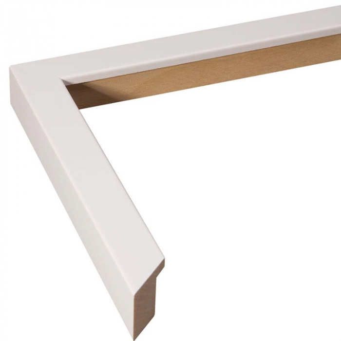 Rama alba din lemn, Intaglio, design minimalist, premium [4]