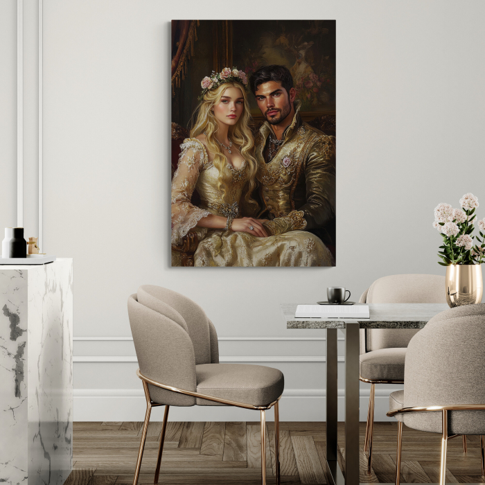 Portret Regal Personalizat – Cuplu în Stil Renascentist [2]