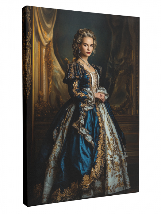 Portret Regal Personalizat – Doamnă în Rochie de Epocă [1]