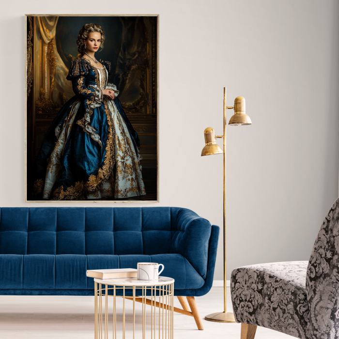 Portret Regal Personalizat – Doamnă în Rochie de Epocă [2]