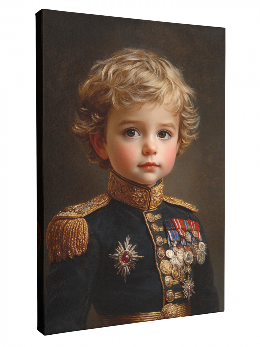 Portret Regal Personalizat – Mic Ofițer în Uniformă Regală [1]