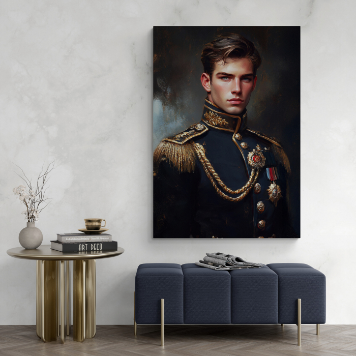 Tablou Personalizat Ofițer Regal – Eleganță și Autoritate | Intaglio.ro [2]