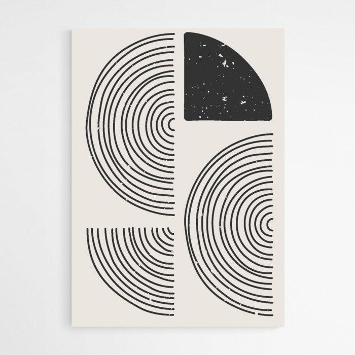 Set 3 tablouri, Intaglio, Abstracte, print pe hartie foto Fine Art, postere moderne minimaliste, Alb Negru, pentru bucatarie [5]