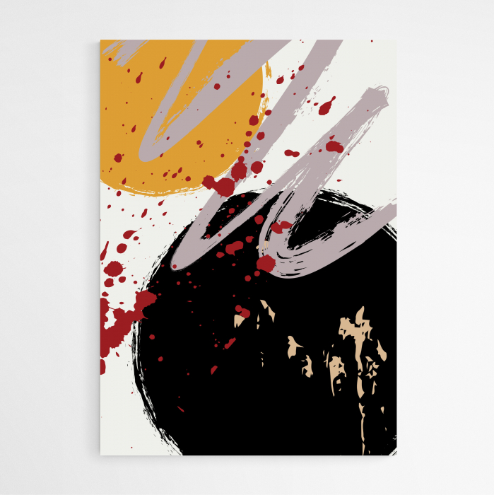 Set 3 tablouri, Intaglio, Stil Abstracte, print pe hartie foto Fine Art, Multicolor, postere moderne, pentru living [4]