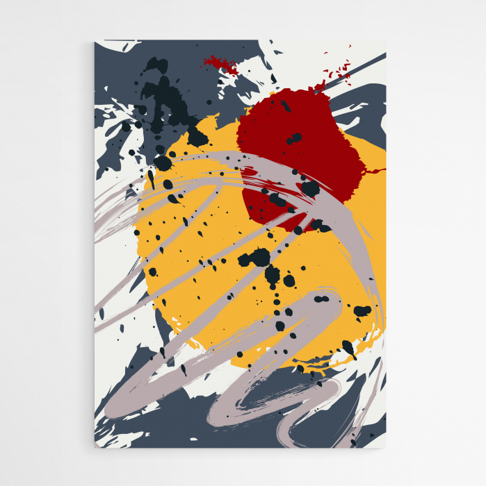 Set 3 tablouri, Intaglio, Stil Abstracte, print pe hartie foto Fine Art, Multicolor, postere moderne, pentru living [3]