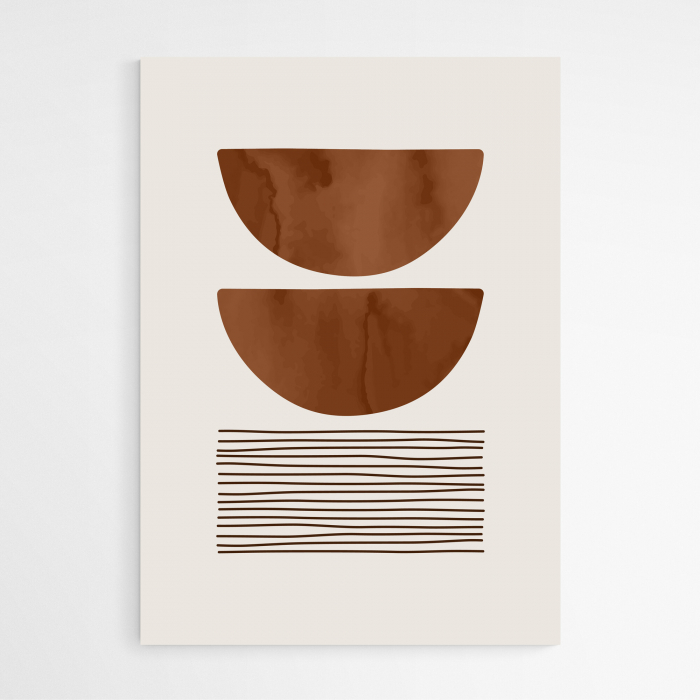 Set 3 tablouri, Intaglio, Stil Abstracte, print pe hartie foto Fine Art, postere moderne, maro, pentru living, hol [5]