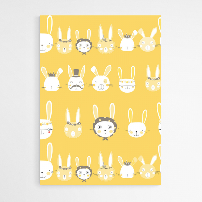 Set de 3 tablouri abstracte cu animaluțe colorate pentru bebeluși [4]
