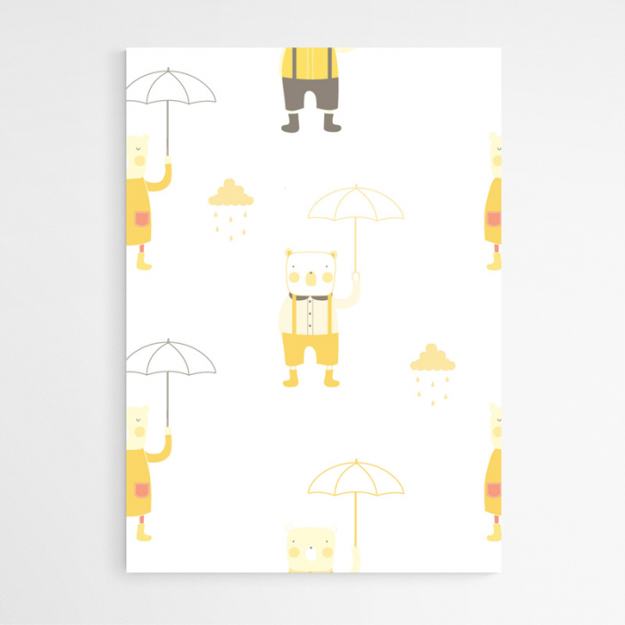 Set de 3 tablouri abstracte cu animaluțe colorate pentru bebeluși [6]