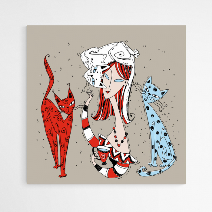 Set 3 tablouri, Intaglio, Stil Pop Art, color, Animatie, printuri moderne, pentru bucatarie, living [5]
