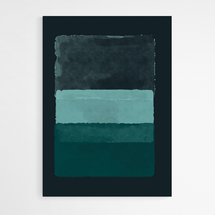 Set 4 tablouri, Intaglio, Stil Abstracte, print pe hartie foto Fine Art, postere moderne, color, albastru, pentru casa, birou [4]