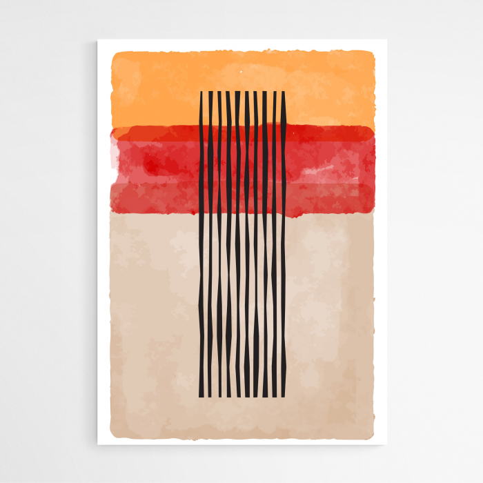 Set 4 tablouri, Intaglio, Stil Abstracte, print pe hartie foto Fine Art, postere color, pentru living, camera copii [4]