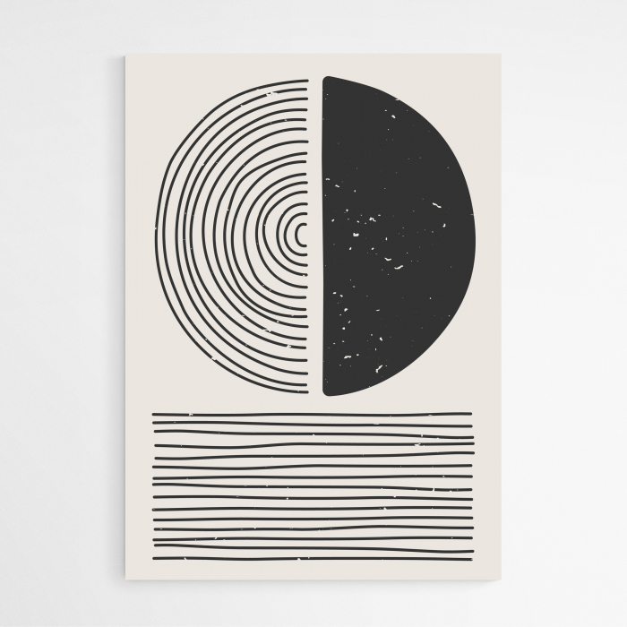 Set 4 tablouri, Intaglio, Stil Abstracte, print pe hartie foto Fine Art, postere minimaliste, Alb Negru, pentru casa, birou [4]