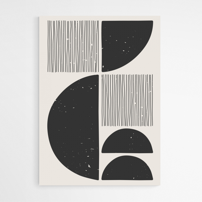 Set 4 tablouri, Intaglio, Stil Abstracte, print pe hartie foto Fine Art, postere minimaliste, Alb Negru, pentru casa, birou [6]