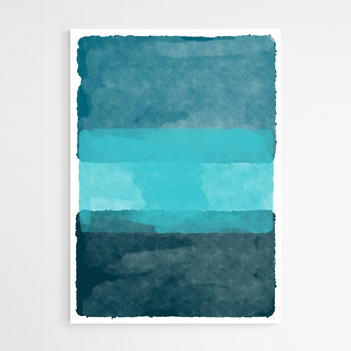 Set 4 tablouri, Intaglio, Stil Abstracte, print pe hartie foto Fine Art, postere color, nuante de albastru, roz, pentru living [4]