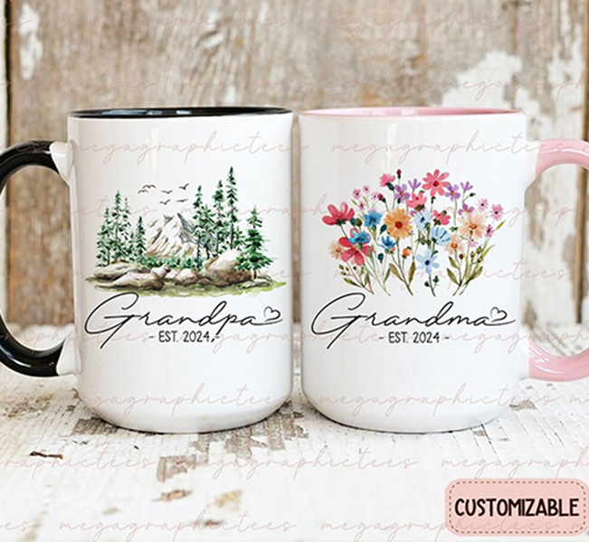 Set căni personalizate pentru Grandpa și Grandma [3]