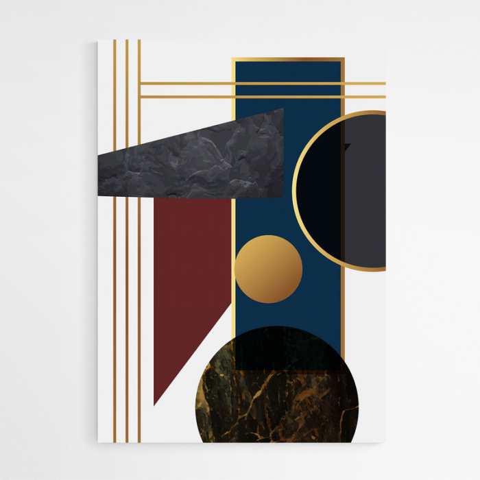 Set 3 tablouri, Intaglio, Abstracte. color, print pe hartie foto Fine Art, forme geometrice, postere moderne, pentru casa, birou [5]