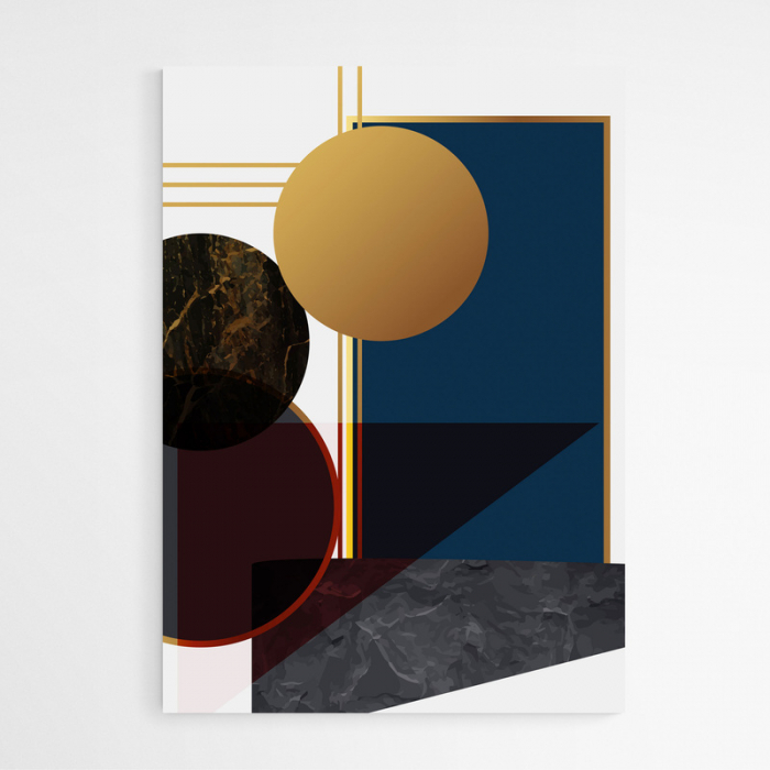 Set 3 tablouri, Intaglio, Abstracte. color, print pe hartie foto Fine Art, forme geometrice, postere moderne, pentru casa, birou [4]