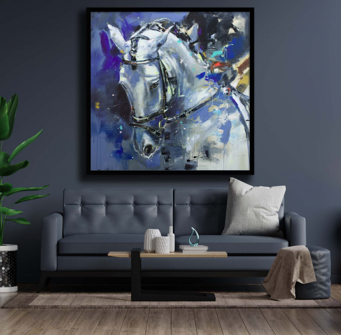 Tablou canvas, abstract, cai, multicolor, pentru dormitor [1]