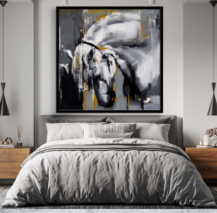 Tablou canvas, abstract, cai, multicolor, pentru sufragerie [1]