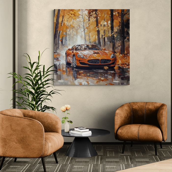 Tablou canvas abstract cu Masini [1]