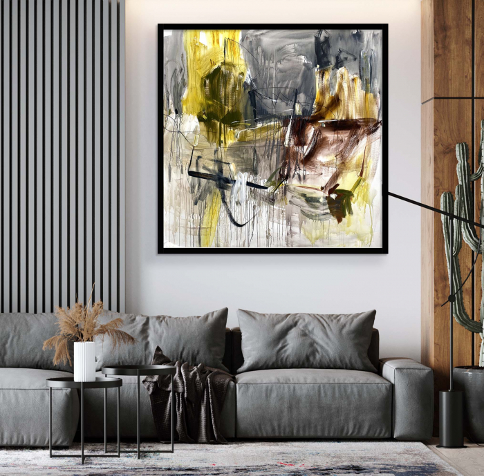 Tablou canvas, abstract, minimalist, multicolor, pentru dormitor [1]