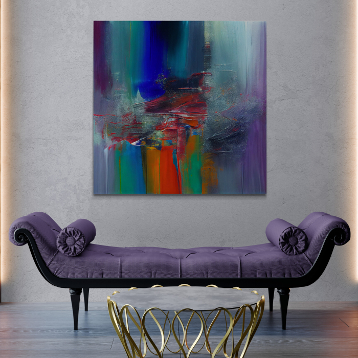 Tablou canvas abstract intens colorat – Accente moderne pentru decoruri expresive [1]