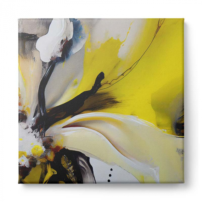 Tablou canvas abstract galben – [2]