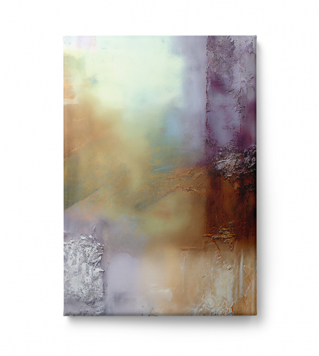 Tablou canvas abstract lila – Artă modernă pentru bucătărie sau living elegant [2]