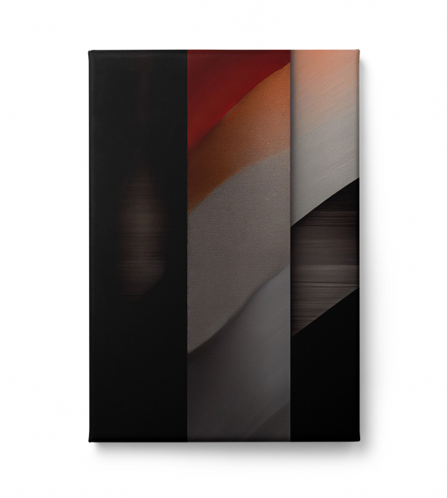 Tablou canvas abstract gri – decor elegant pentru living modern [2]