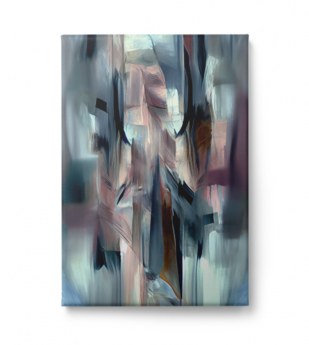 Tablou canvas, abstract, modern, nuante metalice, pentru hol, birou [2]