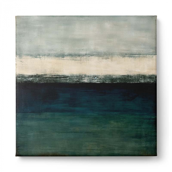 Tablou canvas abstract modern în albastru și gri [2]